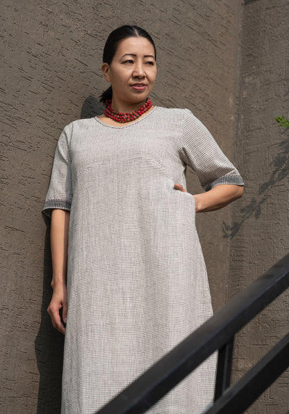 kala Cotton Selvedge detail dress