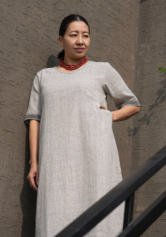 kala Cotton Selvedge detail dress