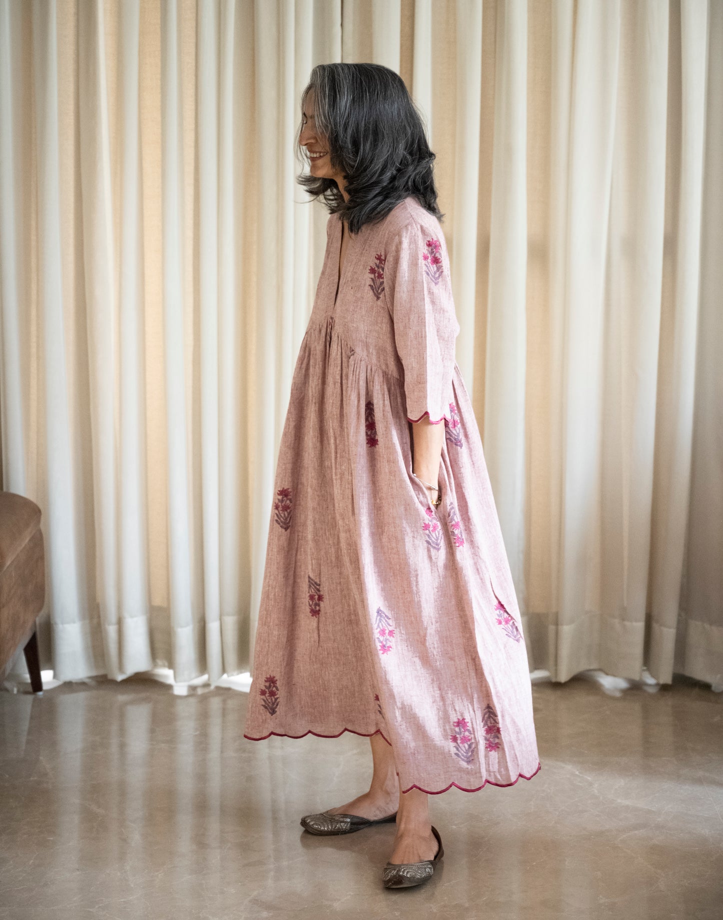 Mughal Print Sufi dress