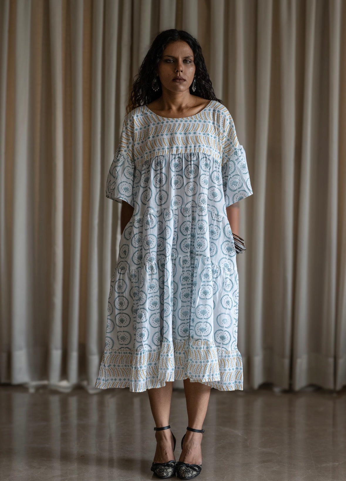 Block Print Tier Dresses