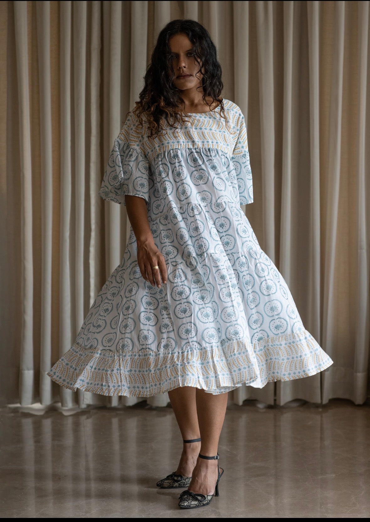 Block Print Tier Dresses