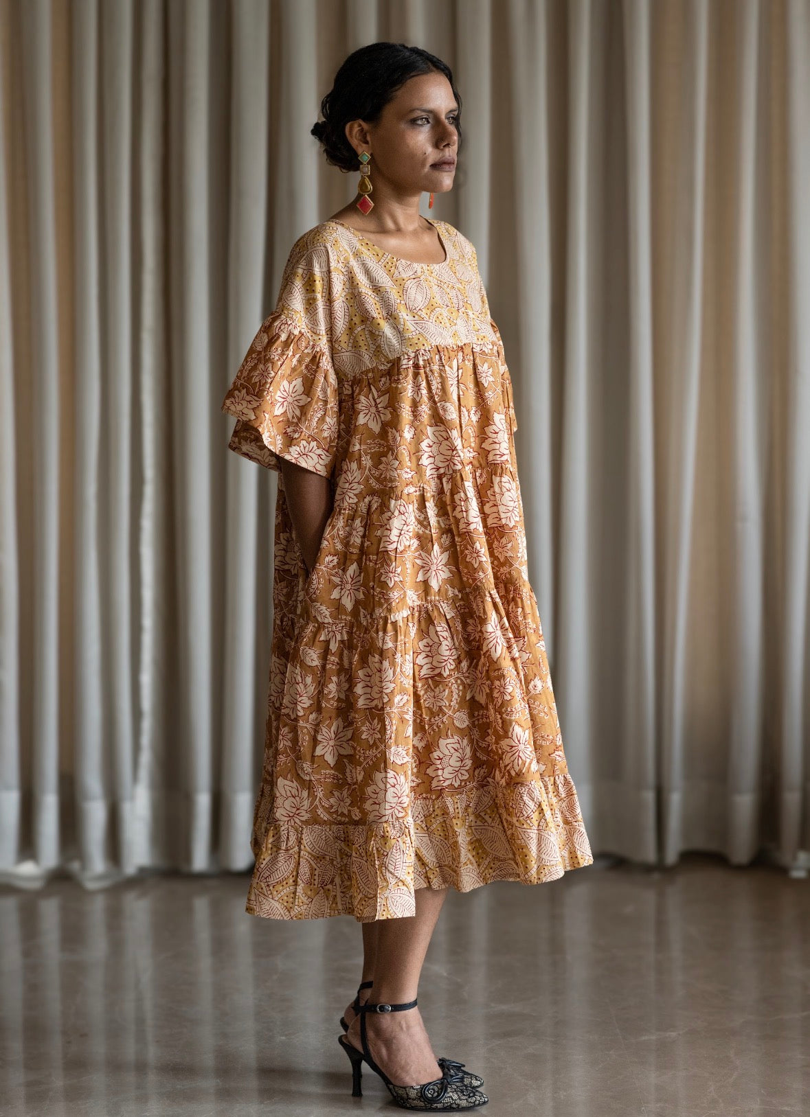 Block Print Tier Dresses