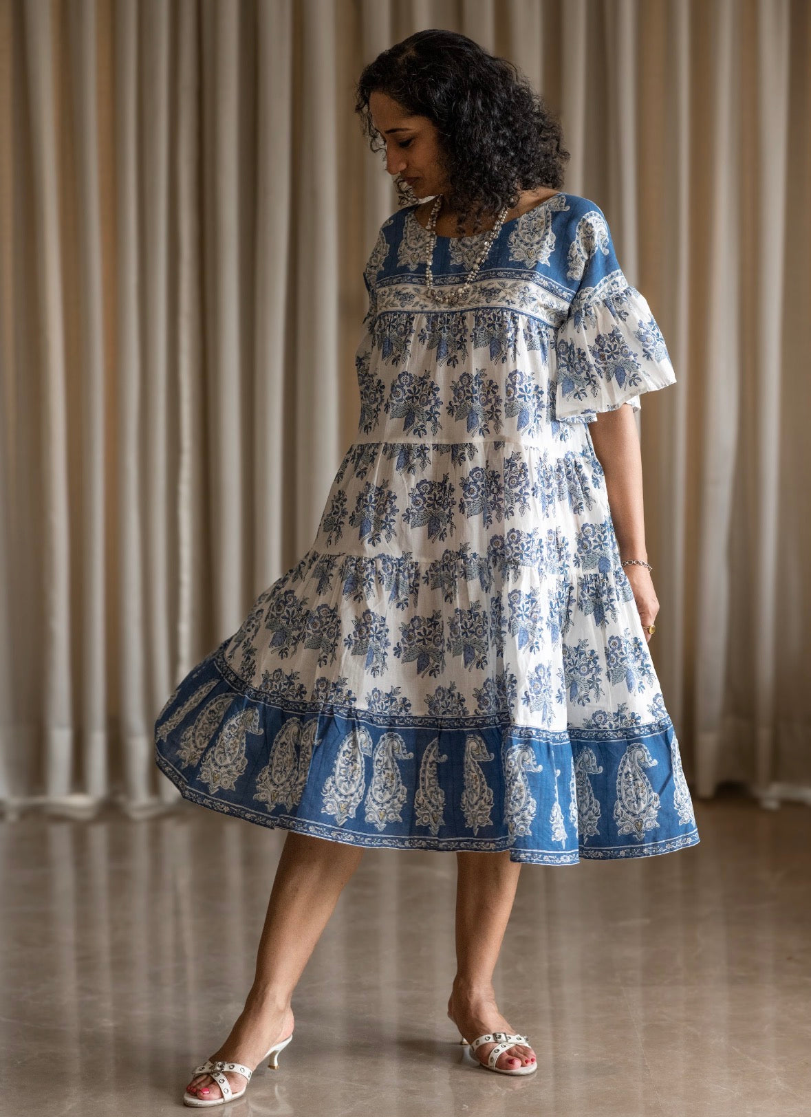 Block Print Tier Dresses