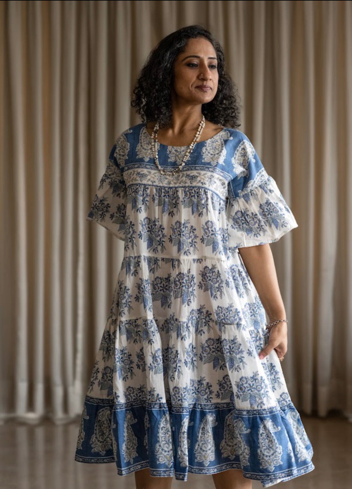 Block Print Tier Dresses